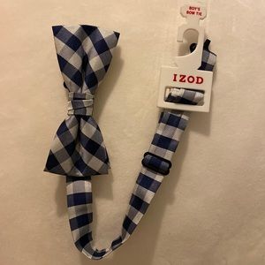 Boys blue & white checkered tie